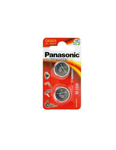 Panasonic blister 2 micropile a pastiglia CR2025 LITIO 3V