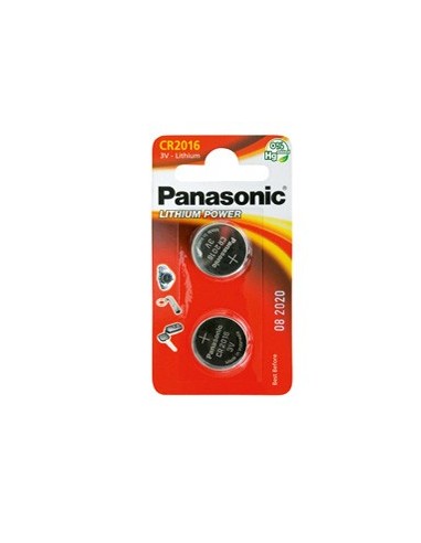 Panasonic blister 2 micropile a pastiglia CR2016 LITIO 3V
