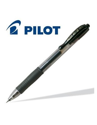 Pilot G2 penna scatto inchiostro gel nero (conf. 12)