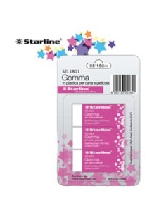 Blister 3 gomme bianche senza PVC per matita