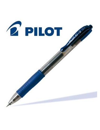 Pilot G2 penna scatto inchiostro gel blu (conf. 12)