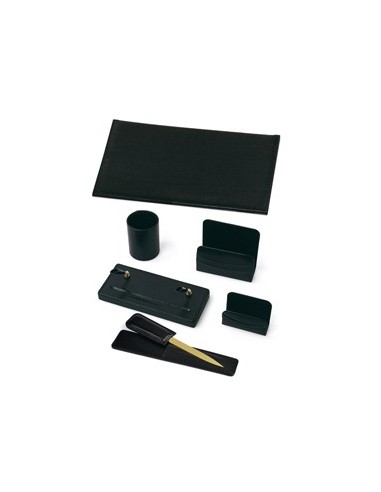 Set scrivania CLASSIC pelle sintetica nero