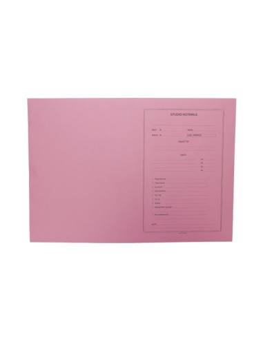 Cartelline manilla stampate uso Notarile rosa ( conf. 100 ) NOVITÀ