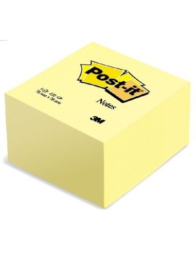 Post It cubo foglietti adesivi riposizionabili 76x76 giallo