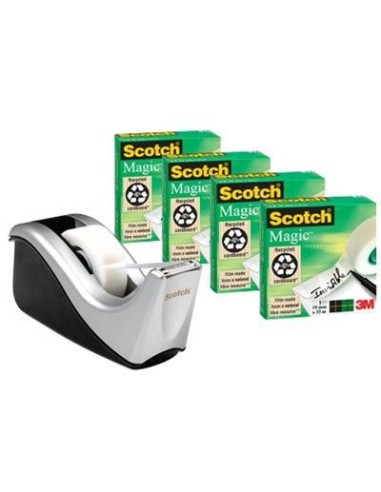Scotch® dispenser + 4 nastri adesivi Scotch® Magic™ 810 19x33