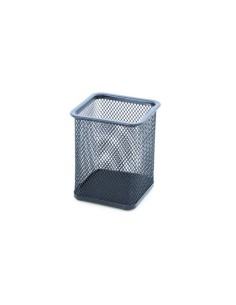 Pool over porta penne quadrato linea traforata argento 