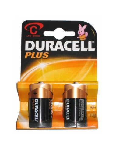 Duracell confezione da 2 pile Duracell Plus di tipo C