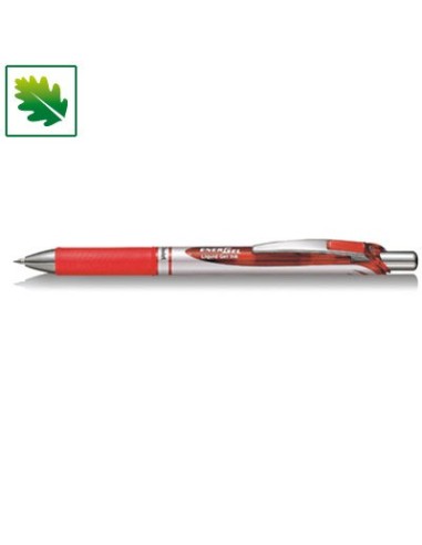 Pentel Energel XM 07 penna scatto inchiostro gel rosso 