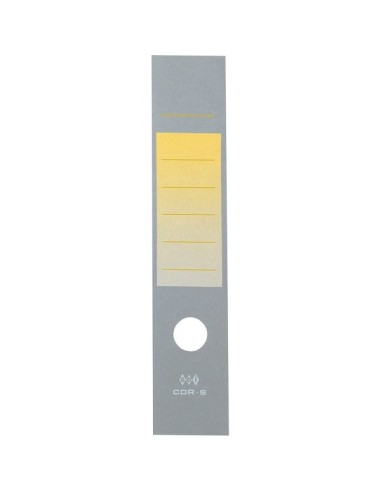 Copridorsi autoadesivi per registratori giallo (conf. 10)