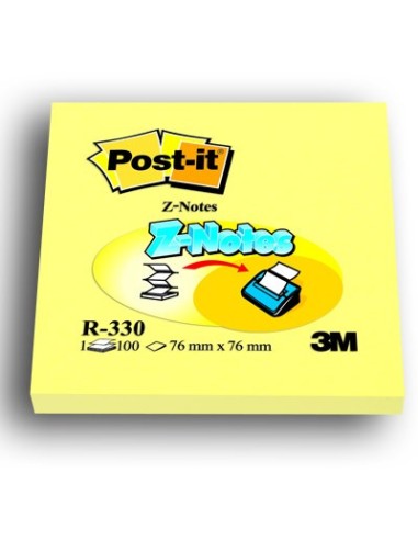 POST-IT Z-NOTES 3M R330 100 ff 76x76 giallo (conf. 12)