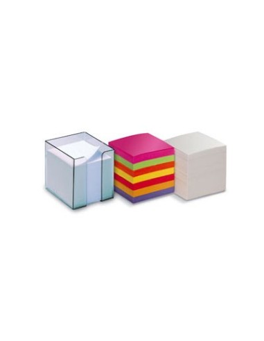 Cubo portafoglietti con fogli bianchi 9 x 9