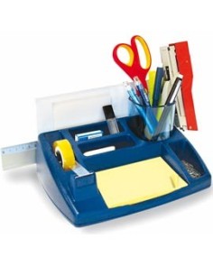 Desk organizer Oliver blu con porta nastro 