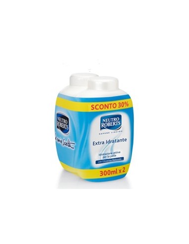 Confezione 2 ricariche sapone extra idratante NEUTRO ROBERTS 300 ml
