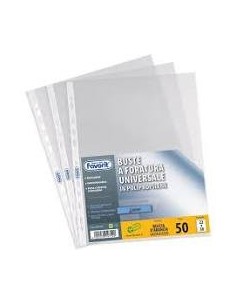 Favorit buste Linear medio spessore a foratura universale antiriflesso (conf. 50 pz.)